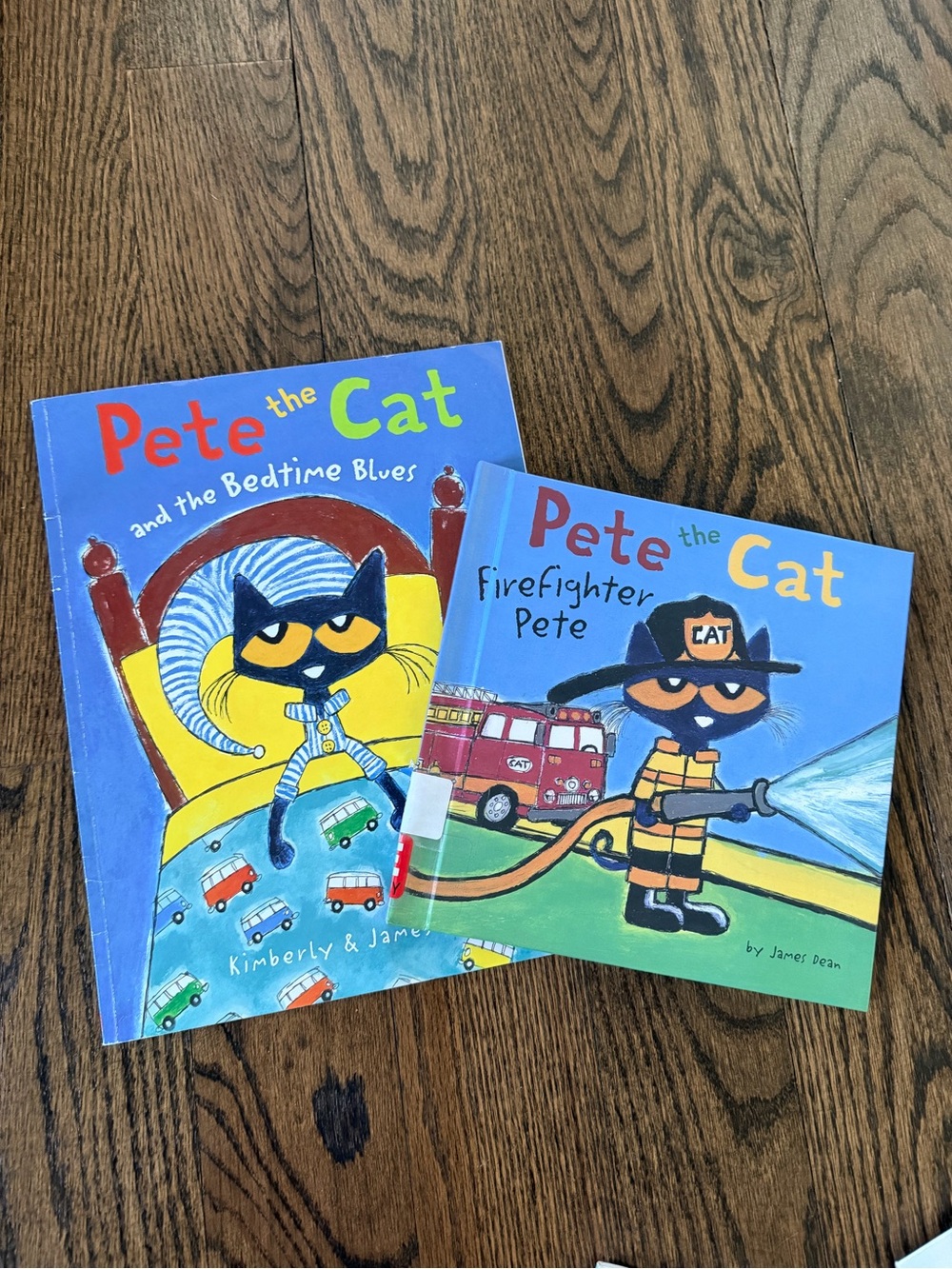 Pete the Cat Books - Bedtime Blues & Firefighter Pete